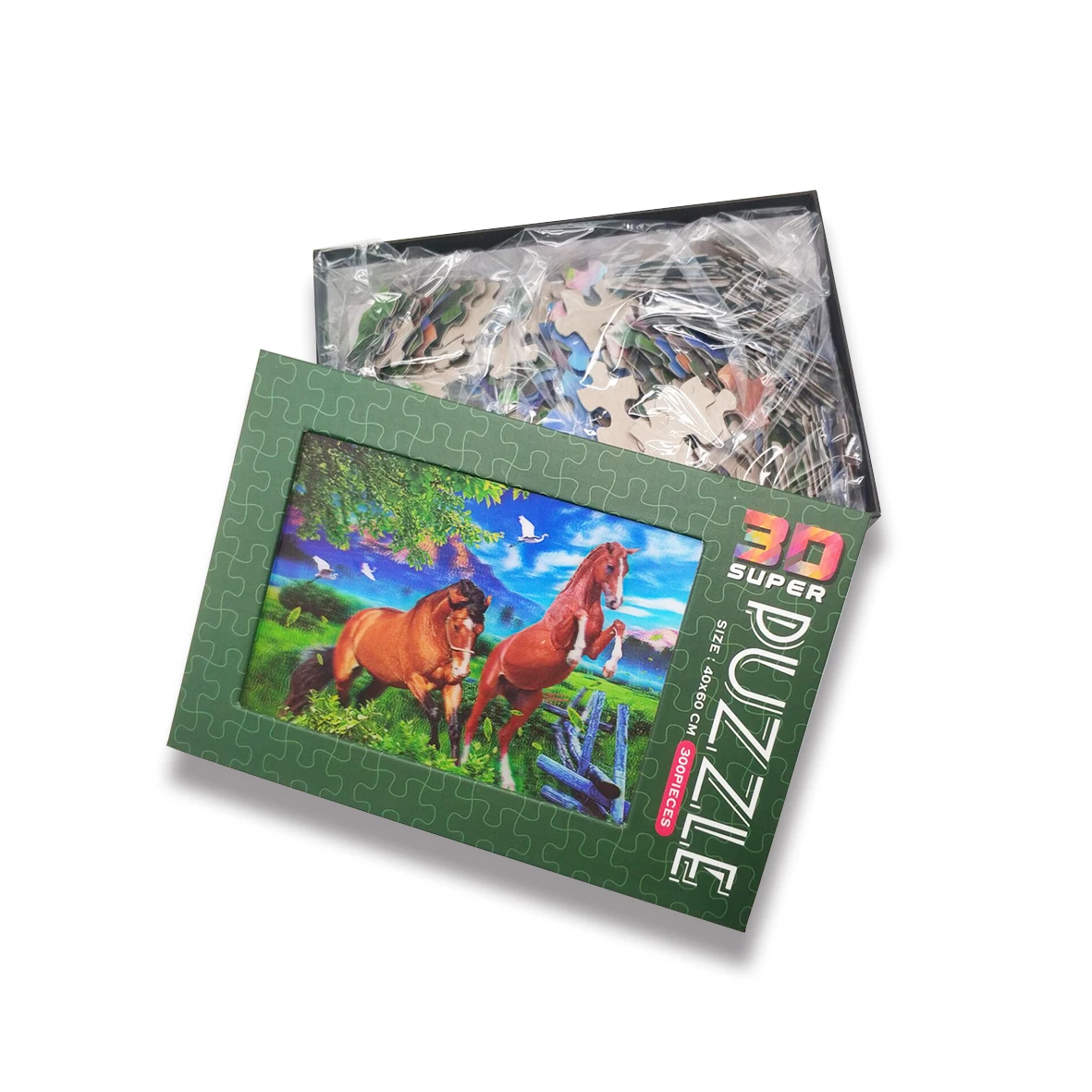 Online Selling 3D Lenticular DIY Game Jigsaw Puzzle For Children3D Lenticular Printing Puzzle or jigsaw for promotion