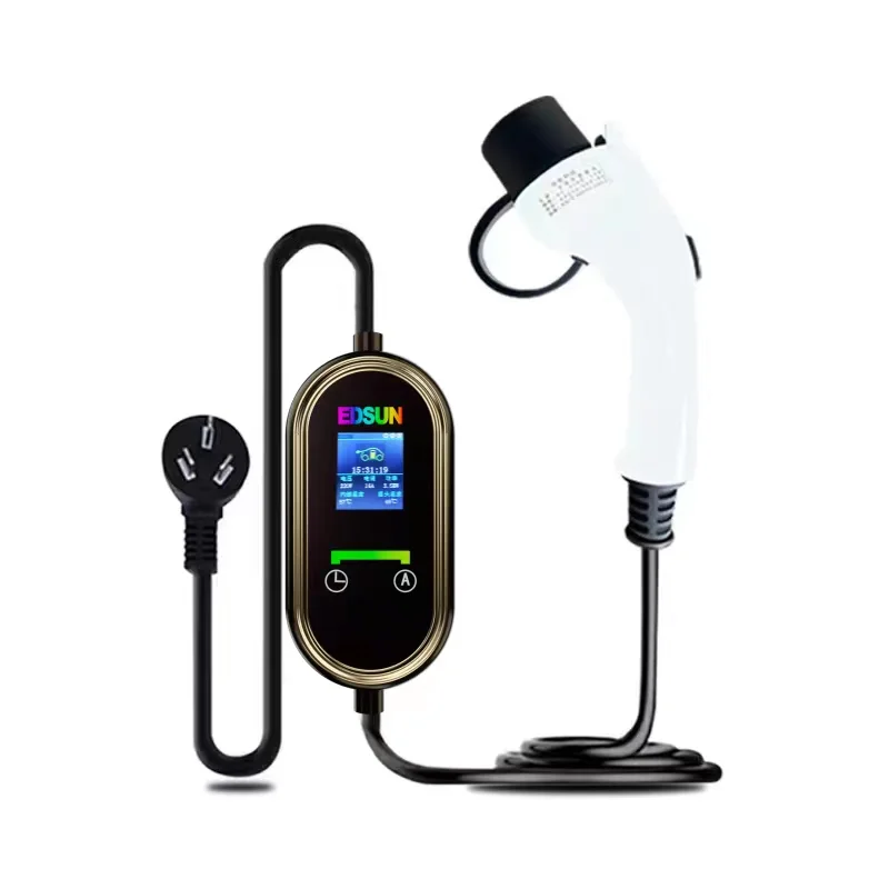 Portable Plug-in New Energy 2 Ac Electric Vehicle Fast Car Charger Charging Gun for Cars