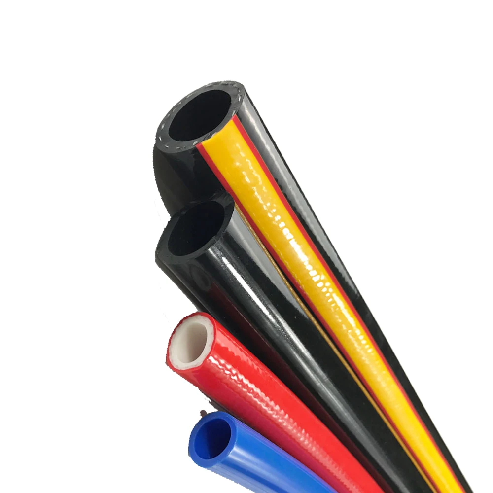 Pvc Air Compressor EN1765 STS Docking Hose Flexible Black 8Mm Air EN1765 STS Docking Hose With Brass Fittings High Pressure Pvc Braided EN1765 STS Docking Hose