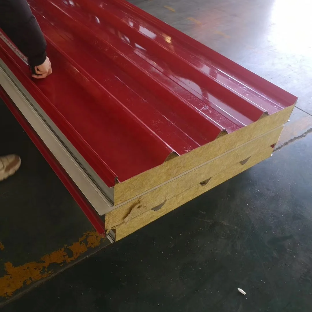 Low Cost Rock Wool Roof And Wall Sandwich Panels