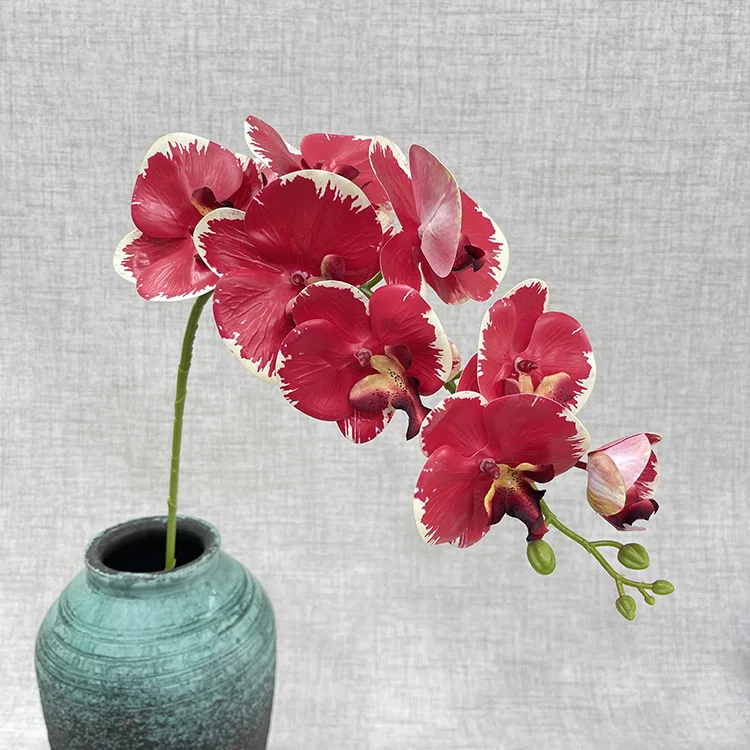 2023 Silk Butterfly Orchids Plant White Phalaenopsis Orchid Centerpiece Flower for Wedding Decoration