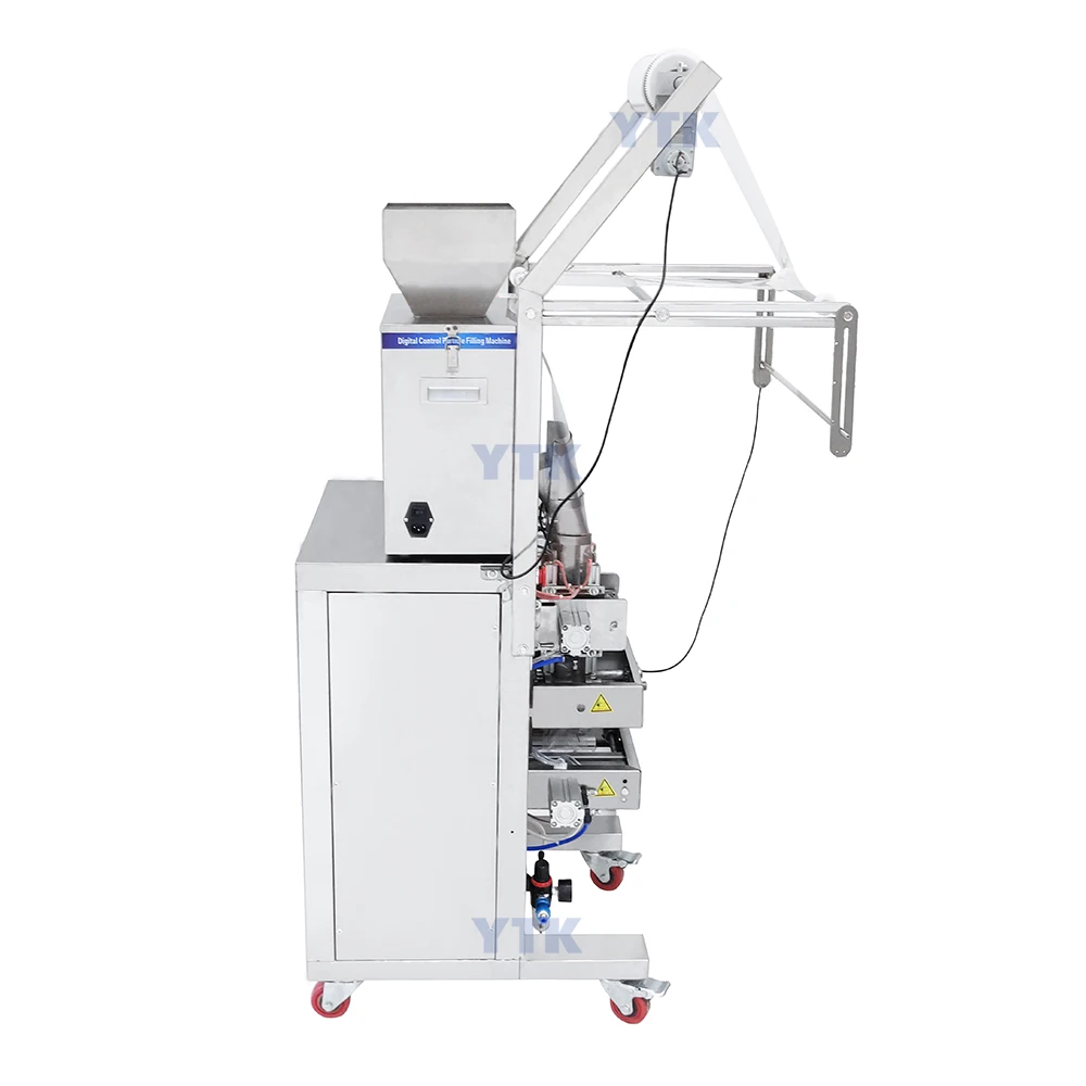 YASON YTK-ZB200F Four Side Bubble Tea Sugar Dispenser Weighing Filling Packaging Machine For Pill Food Machine Small Business
