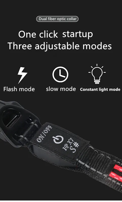 Cat Nylon LED Pet Dog Collar Night Safety Flashing Glow In The Dark Dog Leash Dogs Luminous Fluorescent Collars Pet Supplies