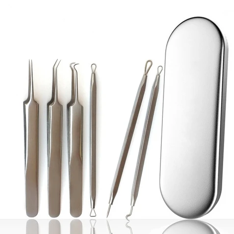 Stainless steel black head comedone extractors remover tool