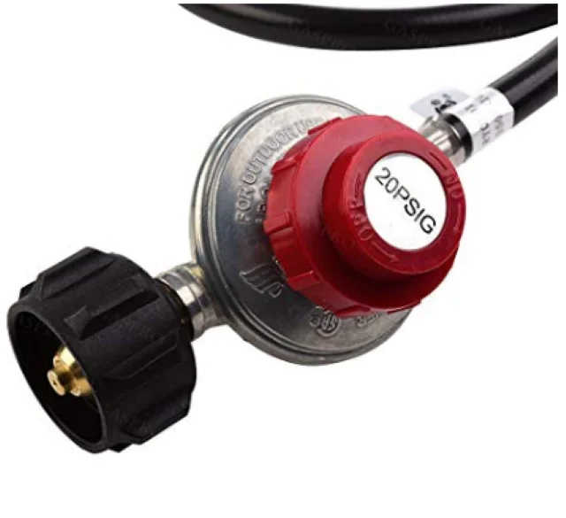 20 PSI Adjustable High Pressure Heater BBQ Grill Propane Gas Regulator LPG in Hose Kit