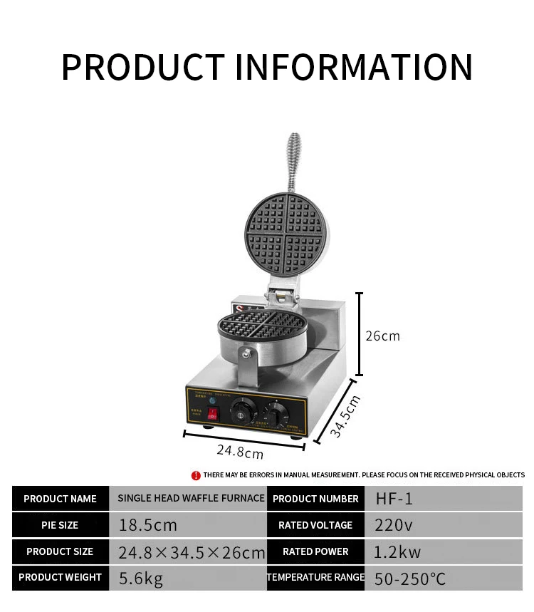 Professional Manufacturer Commercial Ice, Cream Waffle Cone Maker Waffle Maker Professional Waffle Machine/