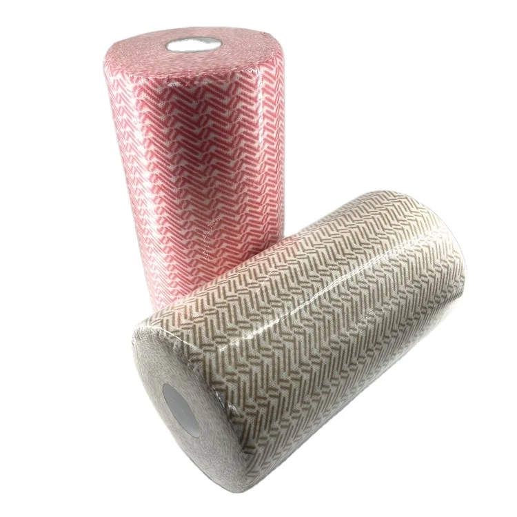 Custom Design Eco-friendly glasses cleaning cloth spunlace nonwoven fabric dish washing cloth in rolls