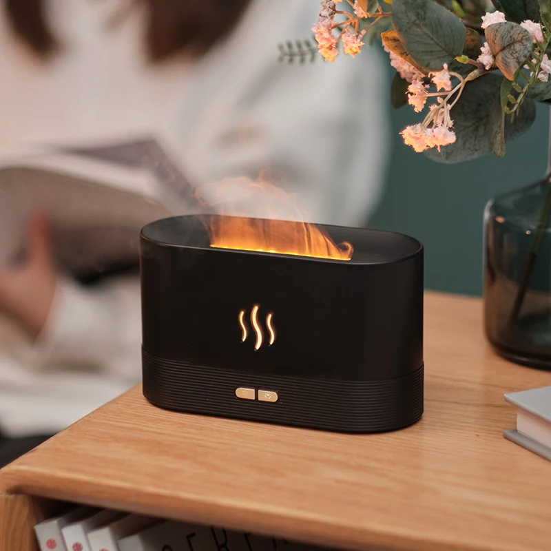 Wholesale Cheap Ultrasonic Aromatherapy scent electronic fragrance Machine Customized Flame humidifier Aromas Diffuser