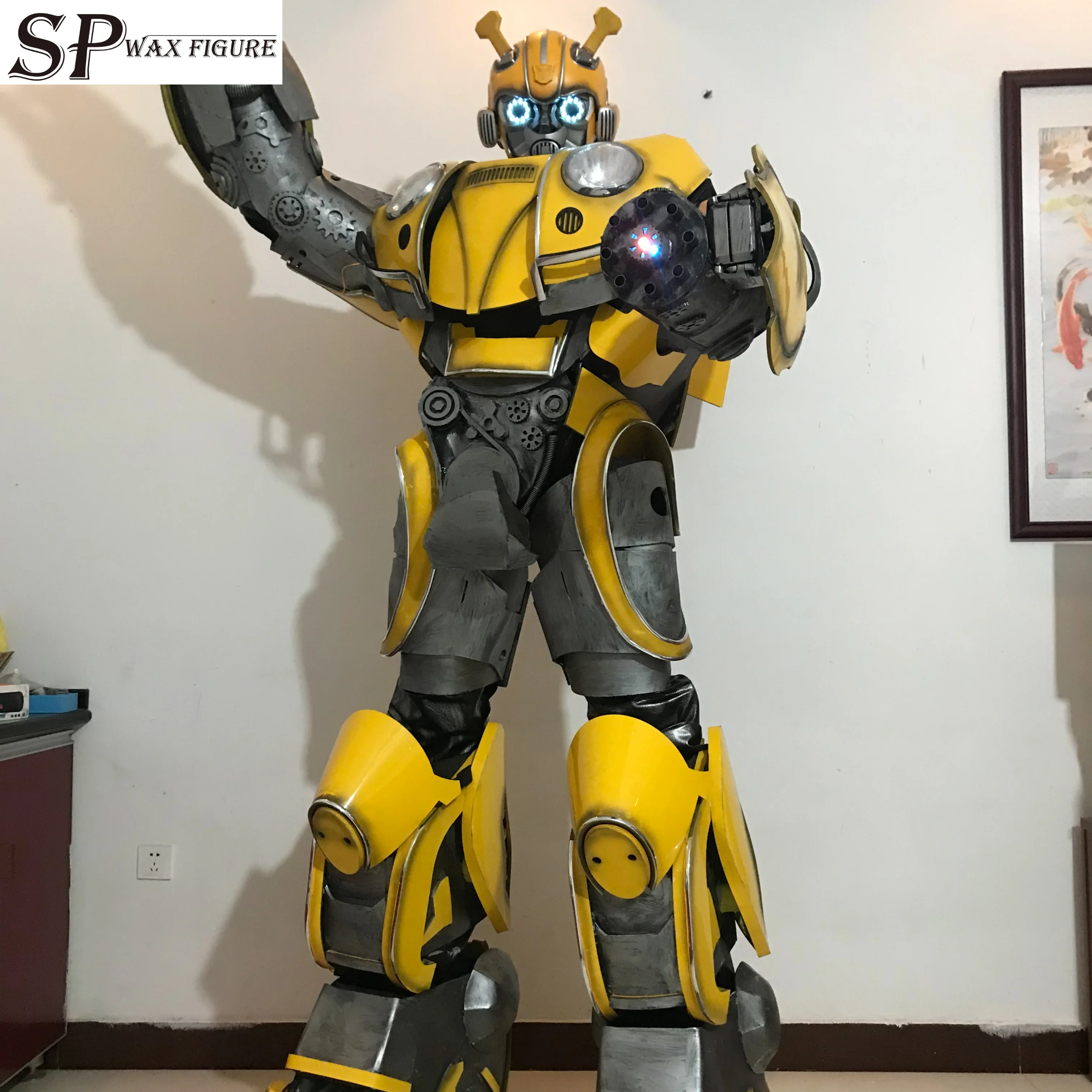 Outdoor show attractive Wearable robot dance costumes, transformers dance costumes, robot costumes for shopping mall