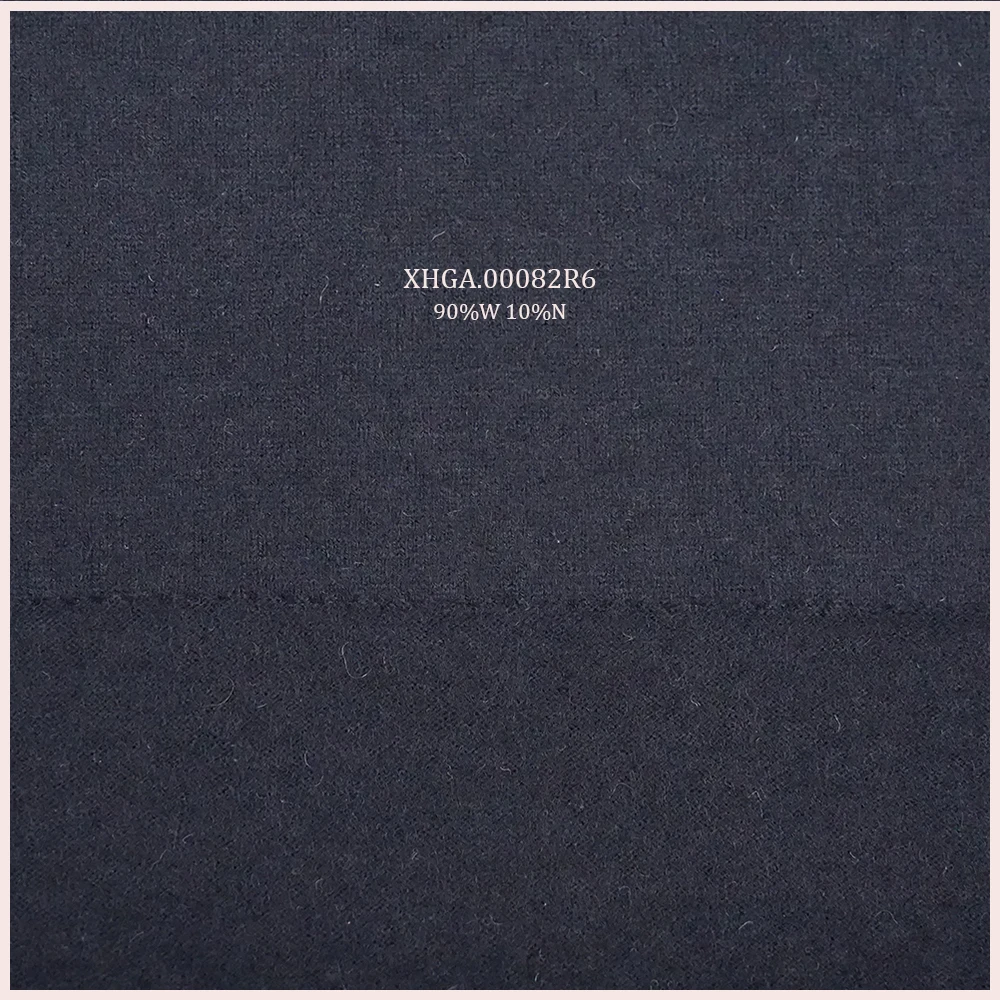 Merino Wool Knit Fabric 90%Wool 10%Nylon Jersey Fabric For Winder Inner layer Dress Pants Suit
