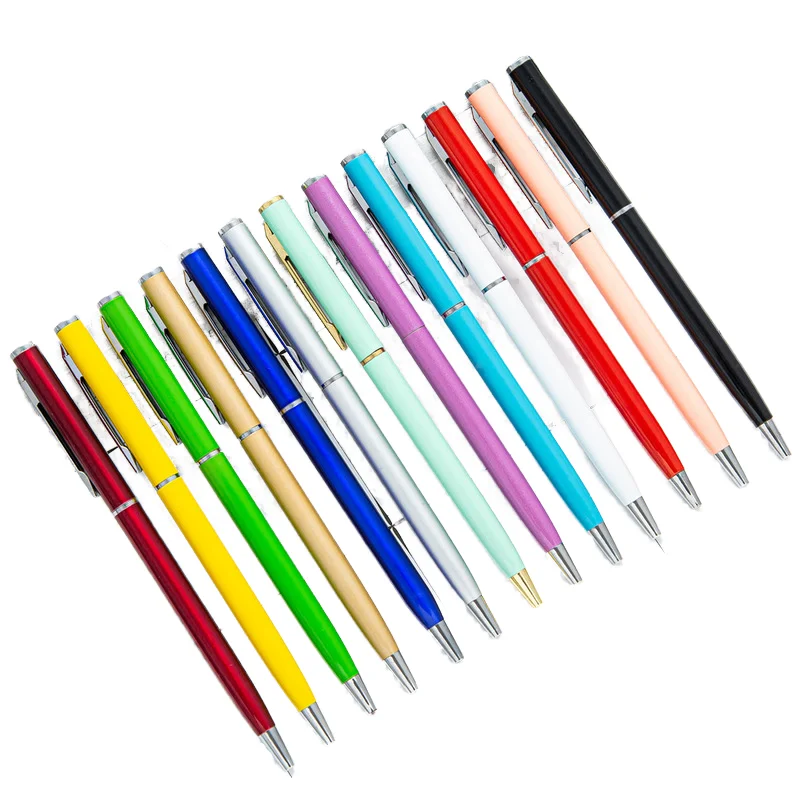 Logo Customized Twist Metal ballpen, Metal pen, Logo lasered Custom Metal Roller pen