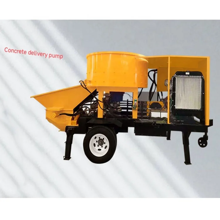 multifunction Concrete Conveying Pumps Large Aggregate Concrete Pump Delivery Pipes Mortar Pouring Pump