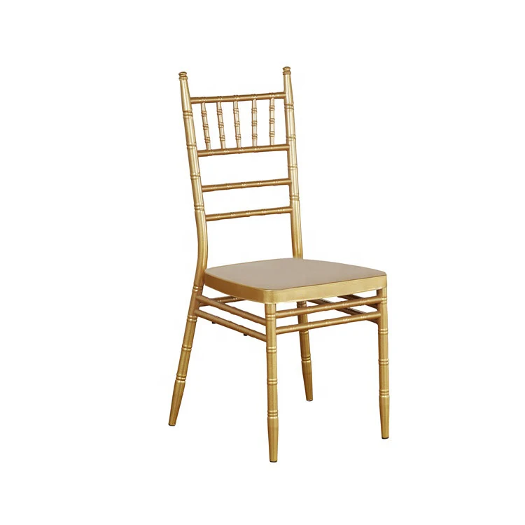 2021 Hot Sale Metal Furniture Napoleon Chairs Stacking Chiavari Chairs Weddings