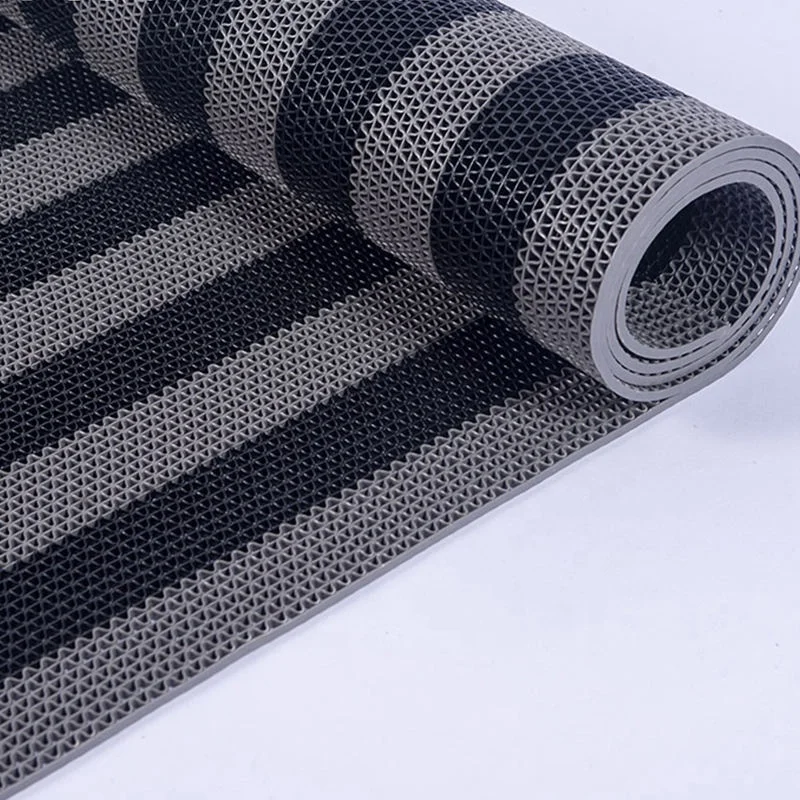 PVC Snake Flooring Hollow Hexagon Mat PVC S Type Anti-slip Water Proof Carpet Pvc s Mat in Roll