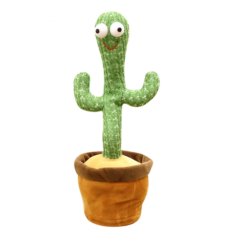  hot selling electric plush toy stuffed toys dancing cactus for Christmas/Halloween gift