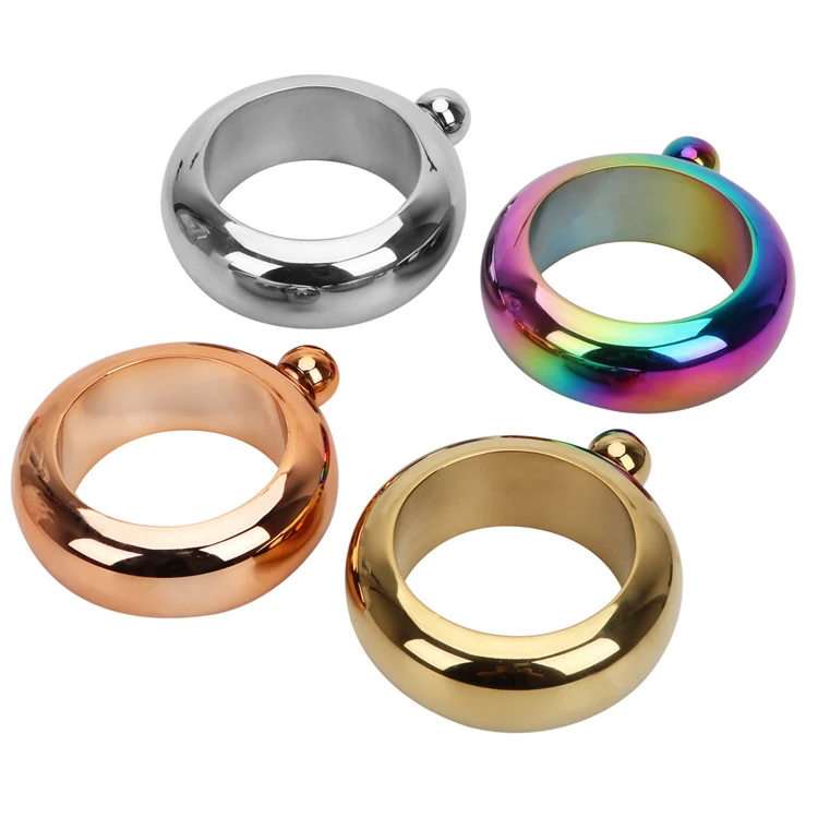Wholesale Bracelet Flask Stainless Steel Round Sublimation Hip Portable Alcohol Whiskey Wrist for