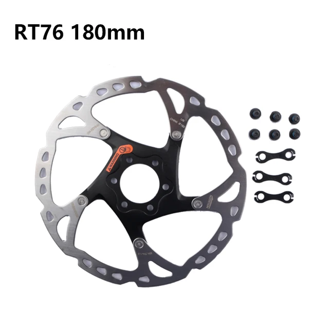 Shimano Mid Lock Rotor RT76 160mm 180mm 203mm 6 Bolt Brake Disc MTB Mountain Bike Bicycle Rotor