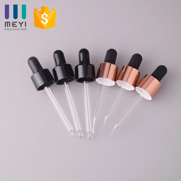 18/415 black glass dropper pipette