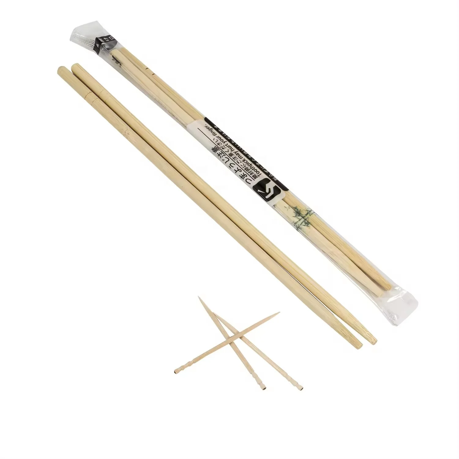 Onetime Customised Custom Logo High Quality Disposable ChopSticks  Boutique Round Stick Bamboo sushi Chopsticks