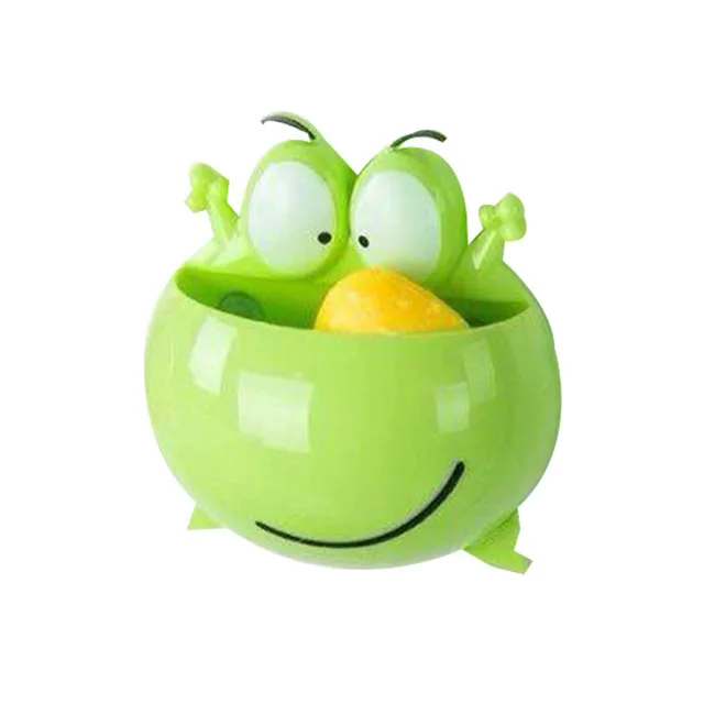 Прямая поставка пластиковый держатель для зубных щёток в виде лягушки