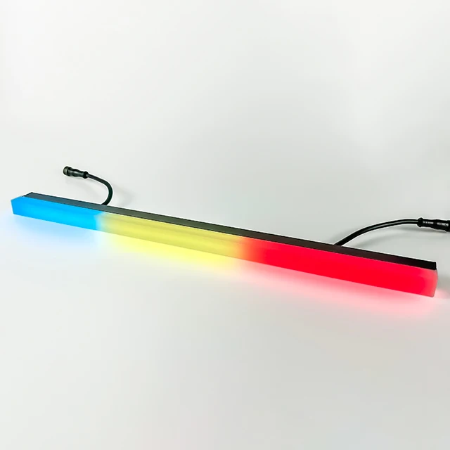 Equipment for rental square cover led video bar outdoor Building Media Facade Led Linear DMX512 RGBW digital Led video pixel bar