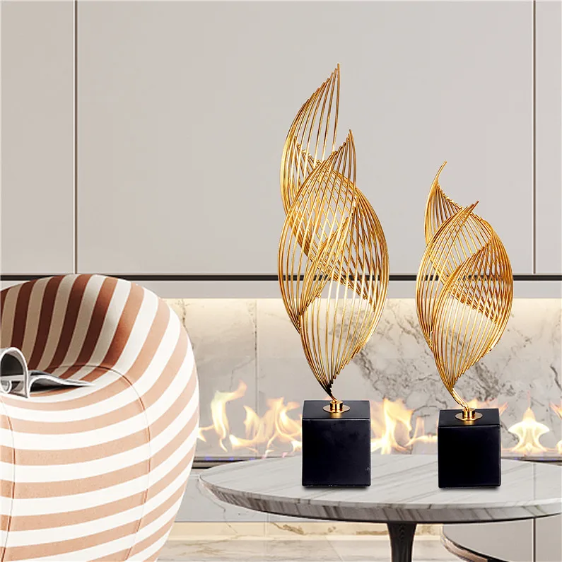Interior Modern Nordic Table Living Room metal art products home decor for the gold home metal ornament stand