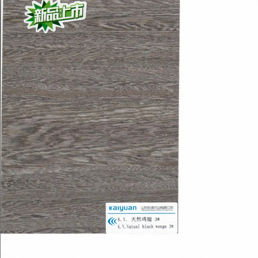 Kaiyuan Hot Sale New Products Natual Black Wenge 3 For Decoration Reconstituted Engineered Alpi Wood Veneer