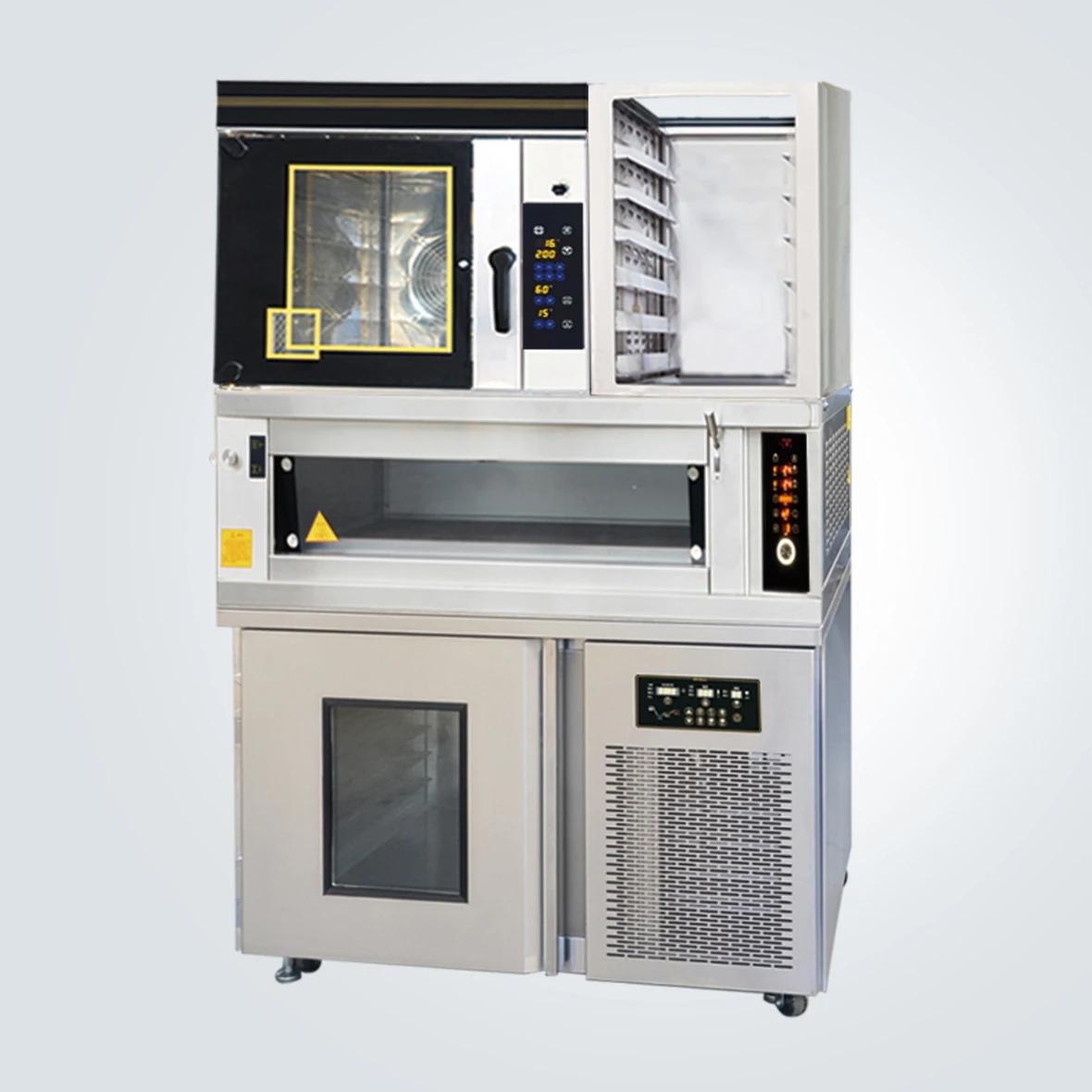 OEM Commercial Baking Tray Multifunctional Bakery Equipment Bread Proofer with Deck Oven