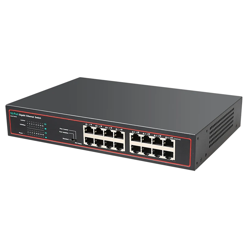 16 портов 10/100/1000MB Gigabit быстрое подключение Ethernet-коммутатор