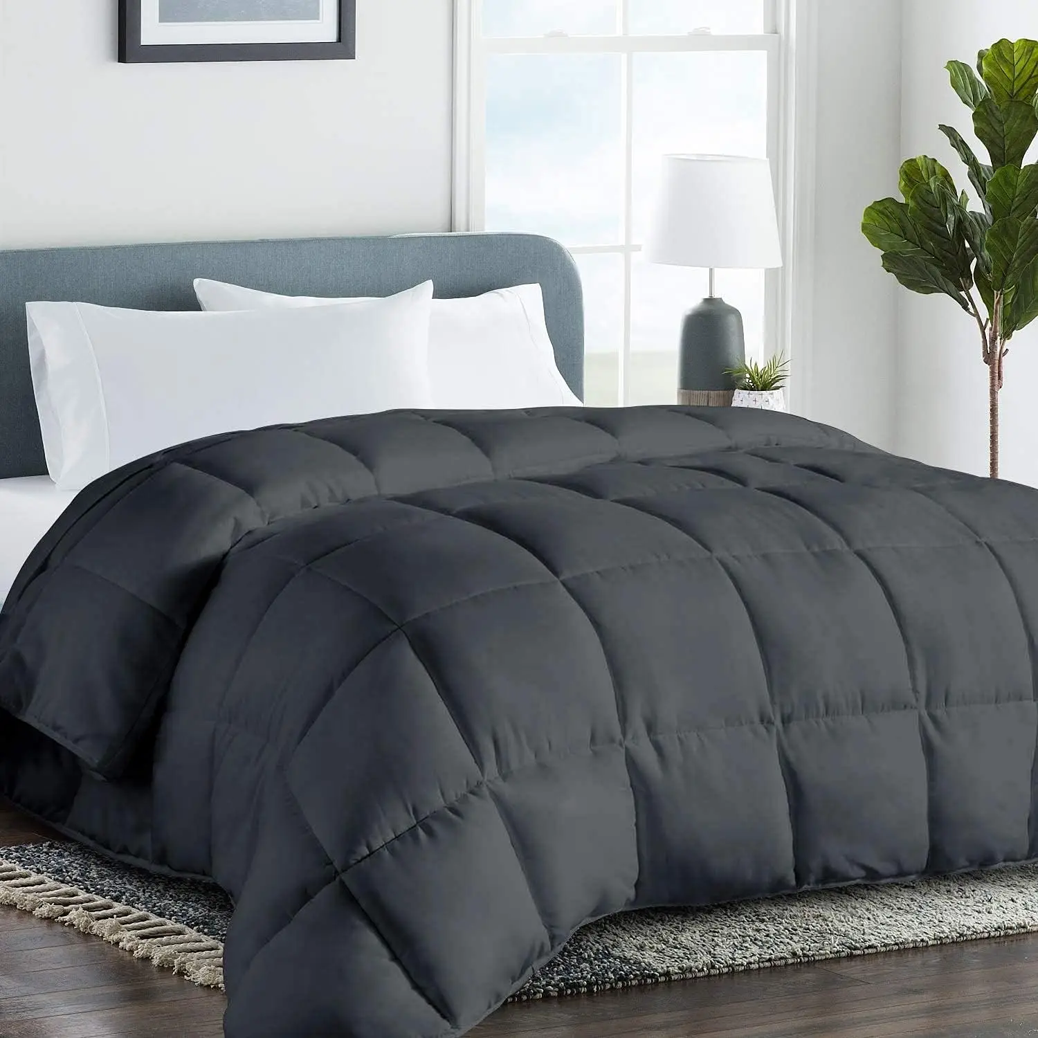 Anti-Clumping Filling Solid Color Soft Polyester Microgel Fiberfill All Seasons Comforter