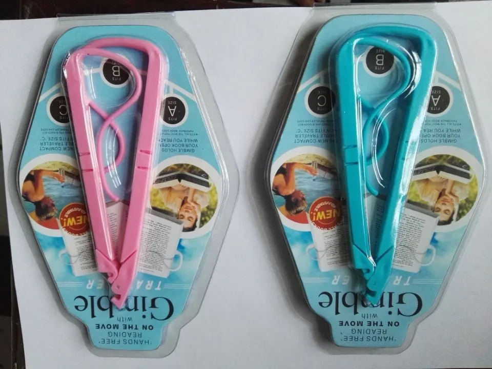 Books Stand Portable Hands Free Book Holder Folding Stand Holds Pages Open Clip Fixed Clamp