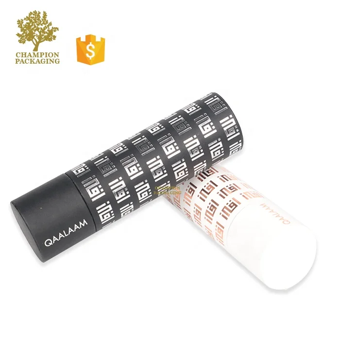 Custom cardboard paper tube pen case pencil packaging paper pencil box