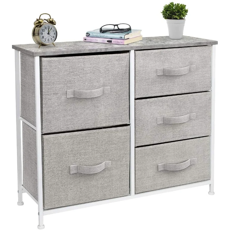 5 Drawer Dresser Storage Tower Dresser Storage Organizer Unit