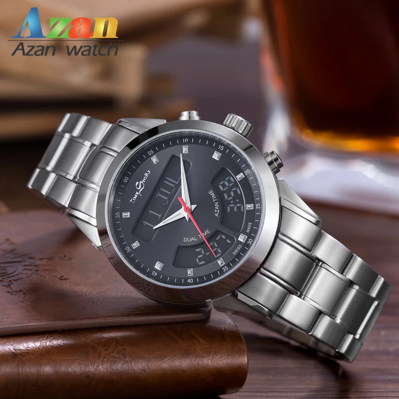 Azan Wrist Watch Islamic Religious Holy Quran Mecca Direction Qibla Watch