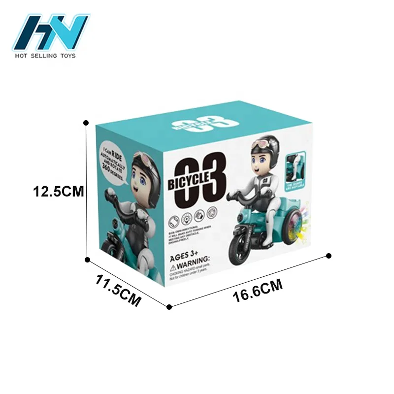 Battery operated Stunt tricycle with light&sound