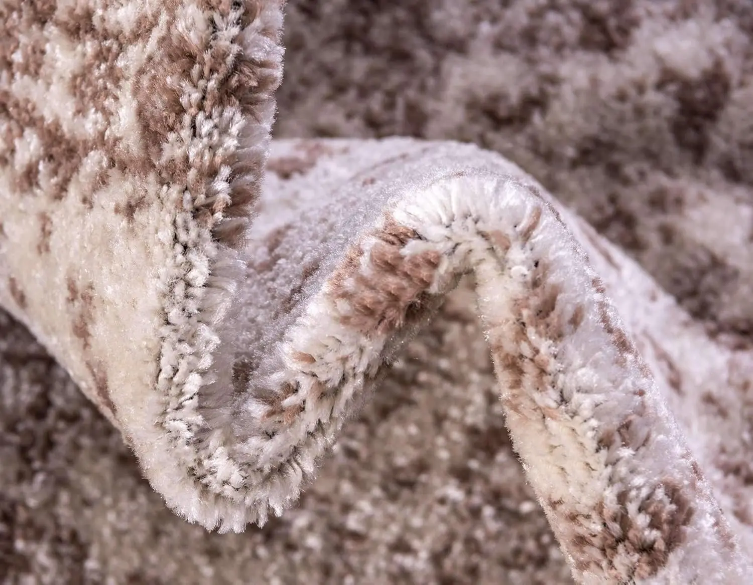 Unique Loom Modern Bromley Collection Area Rug Midnight-High Quality Wool Silk Rubber Cotton Home Door Bedroom Bathroom Hotel