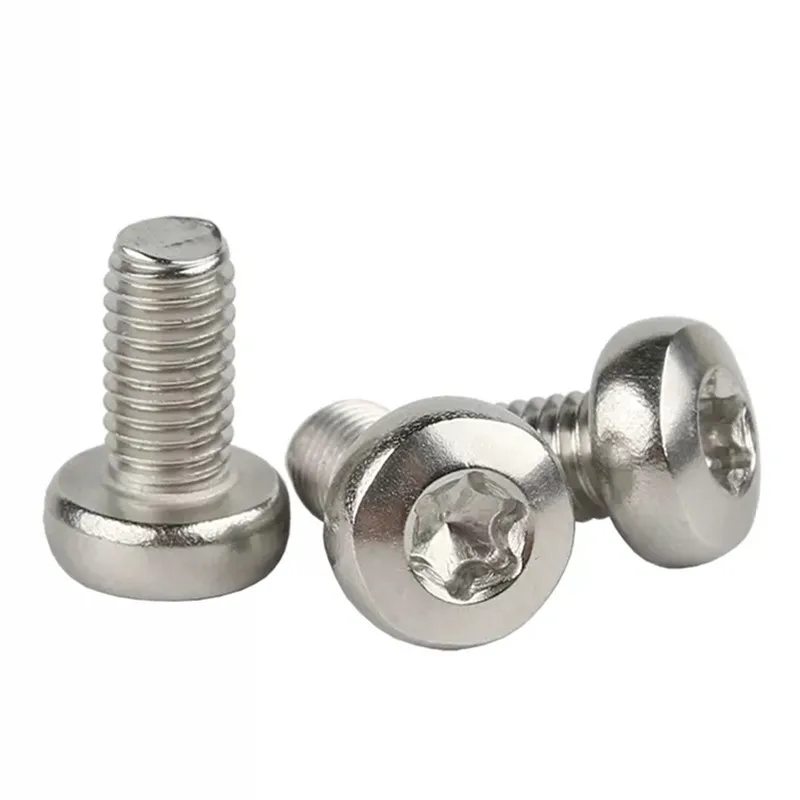 M5 M6 x 12 мм ISO7380 нержавеющая сталь 1/4-28 Torx Pan Head болт T9 T10 T15 T20 T25 T30 T45 машинные винты для строительства