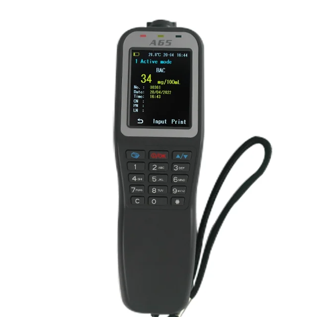 Best Selling Highly Accurate Quick Result Wireless Printable Data Alcohol Tester Breathalyzer