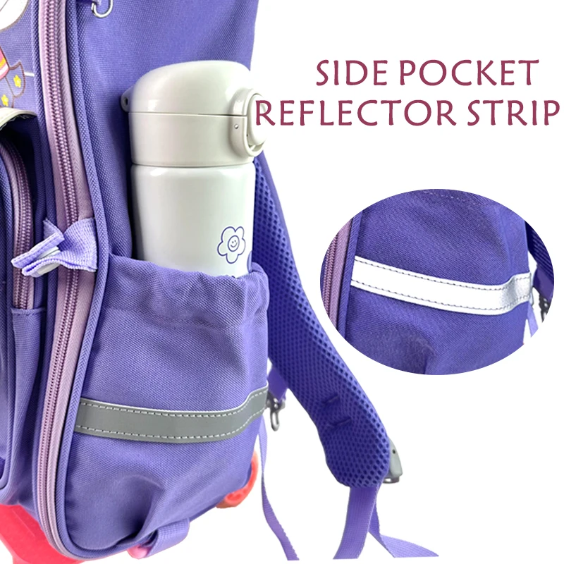 2023 New Printing High Quality teenagers trolley school Traveling Bag trolly Trolley Bag piece with big Wheels for Boys Girls