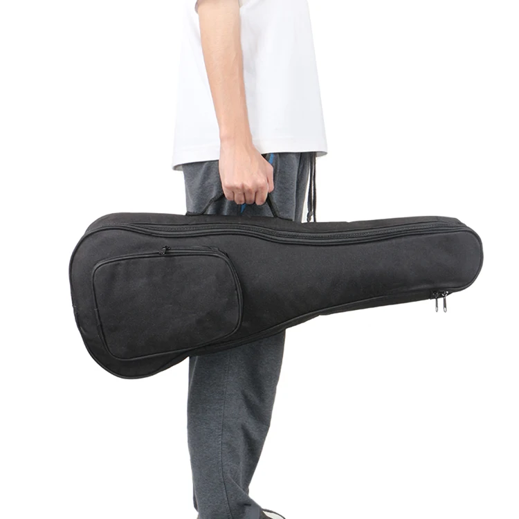 HEBIKUO High quality Waterproof 24/26inch manufactures bags ukuleles black ukulele bag case