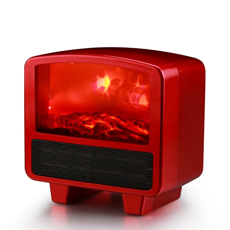 mini Electric room heater with fan with Simulation fire Flame