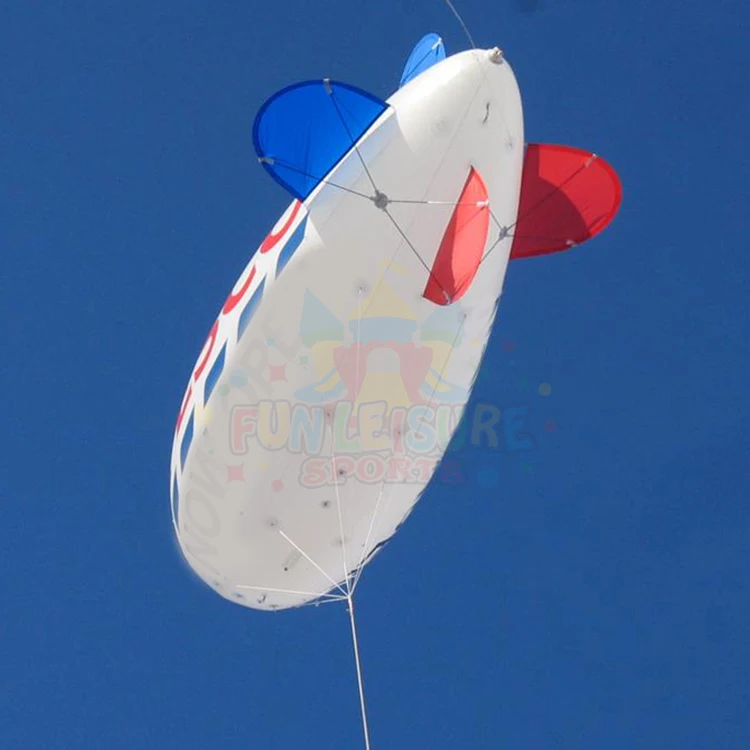 Outdoor advertising airship balloon inflatable helium zeppelin led lighting blimp models for sale
