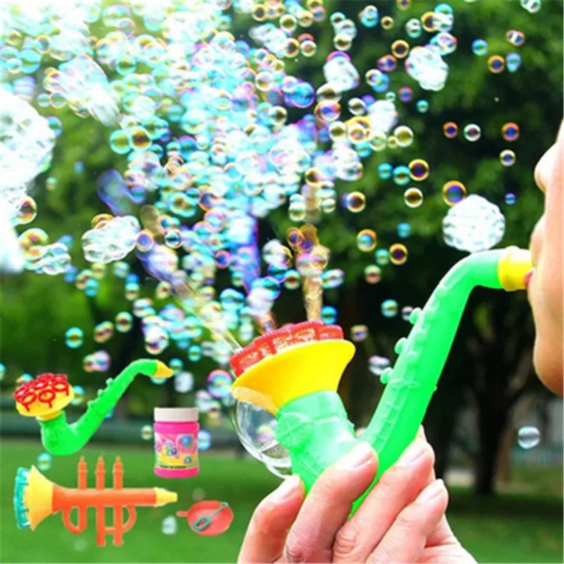 1pcs Blowing Toys Bubble Gun Soap No Liquid Blower Outdoor Kids Child New Creative polyporous Wedding Machine