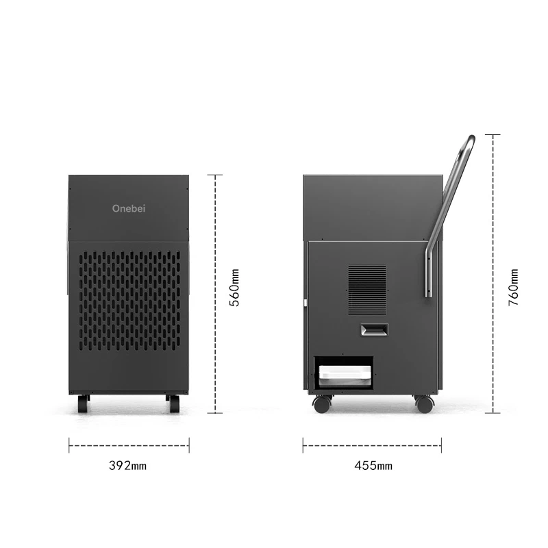 High-Power 50L Smart Automatic Defrost Commercial Adjustable Humidistat  Air Filter Warehouses Dehumidifier For Industrial