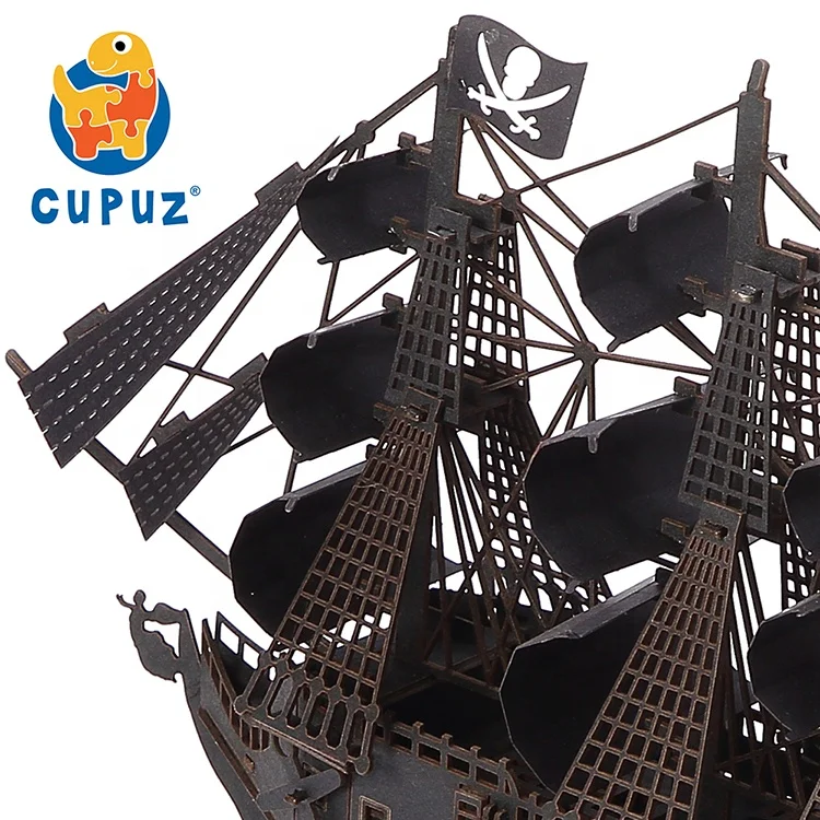 
Children paper gift toys diy paper model boat 3d ship puzzle game for adults 