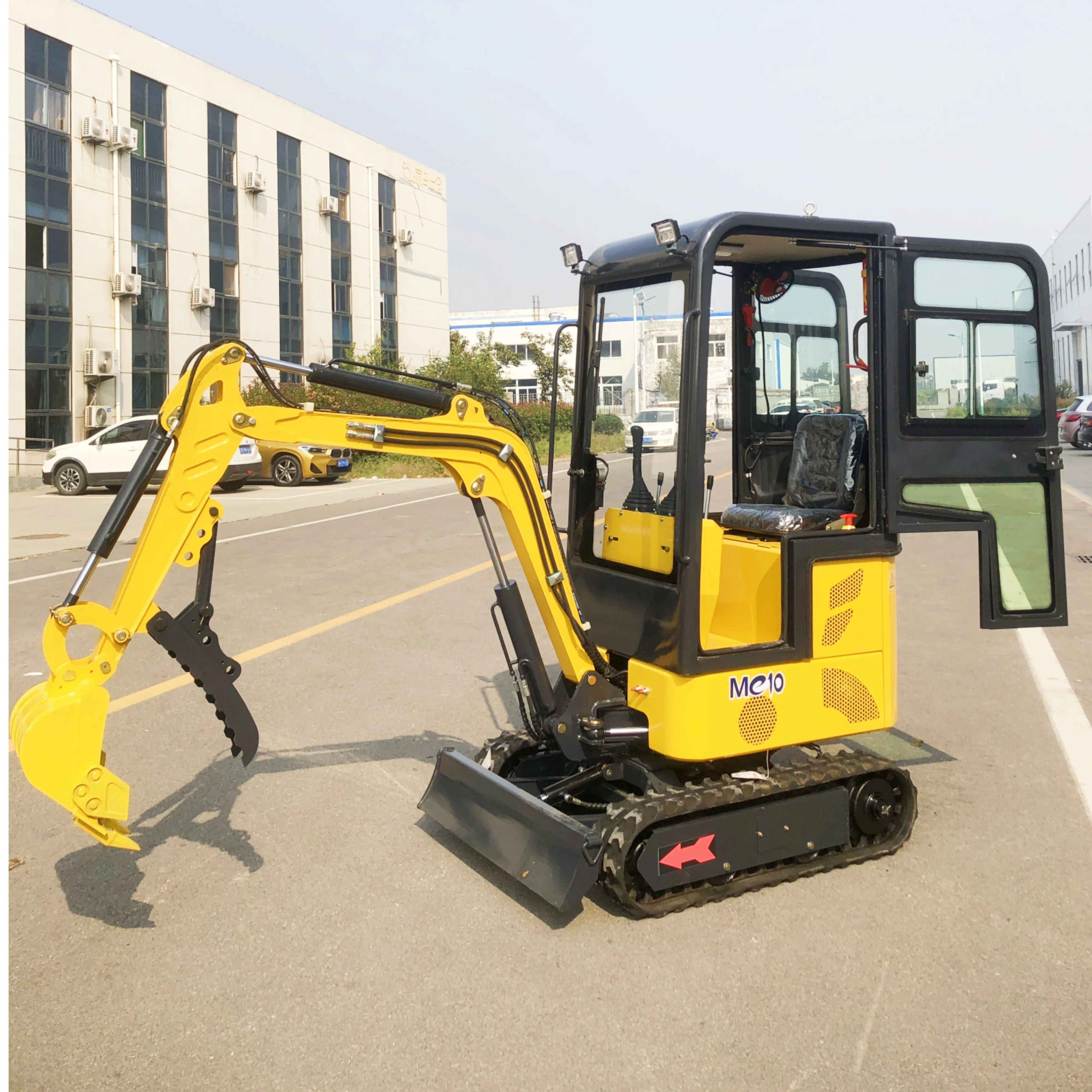 2024 smallest mini excavation hydraulic digger 1ton 1000KG mini excavator with cab micro excavator