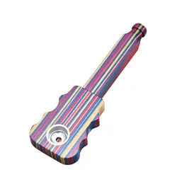 Bamboo Color Wood Smoking Pipes Portable Smoking Pipe Herb Tobacco Pipes Grinder