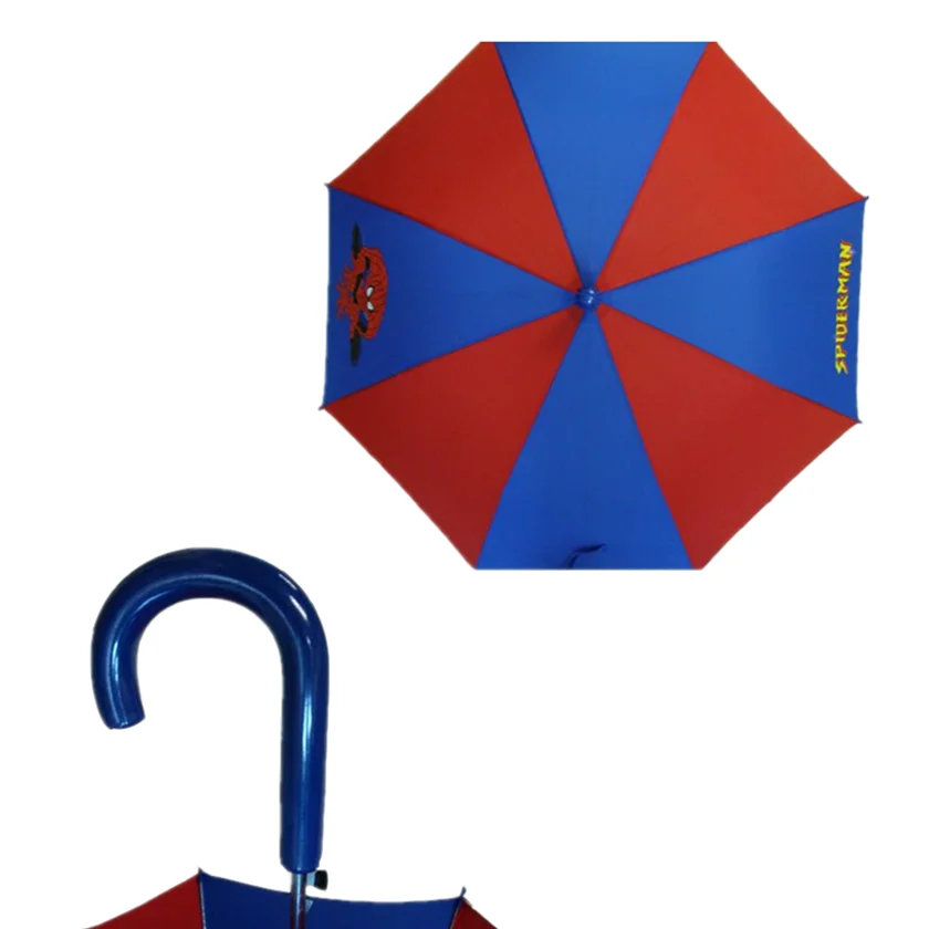 23 inches Cheap Windproof Blue and White Custom Logo Promotional Design Printing Straight Advertising Umbrella