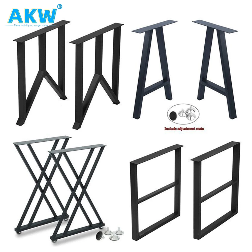 AKW на цыпочках уникальная кофейная Белая Квадратная Металлическая алюминиевая мебель выравнивание стола белые ножки x круглая Золотая основа