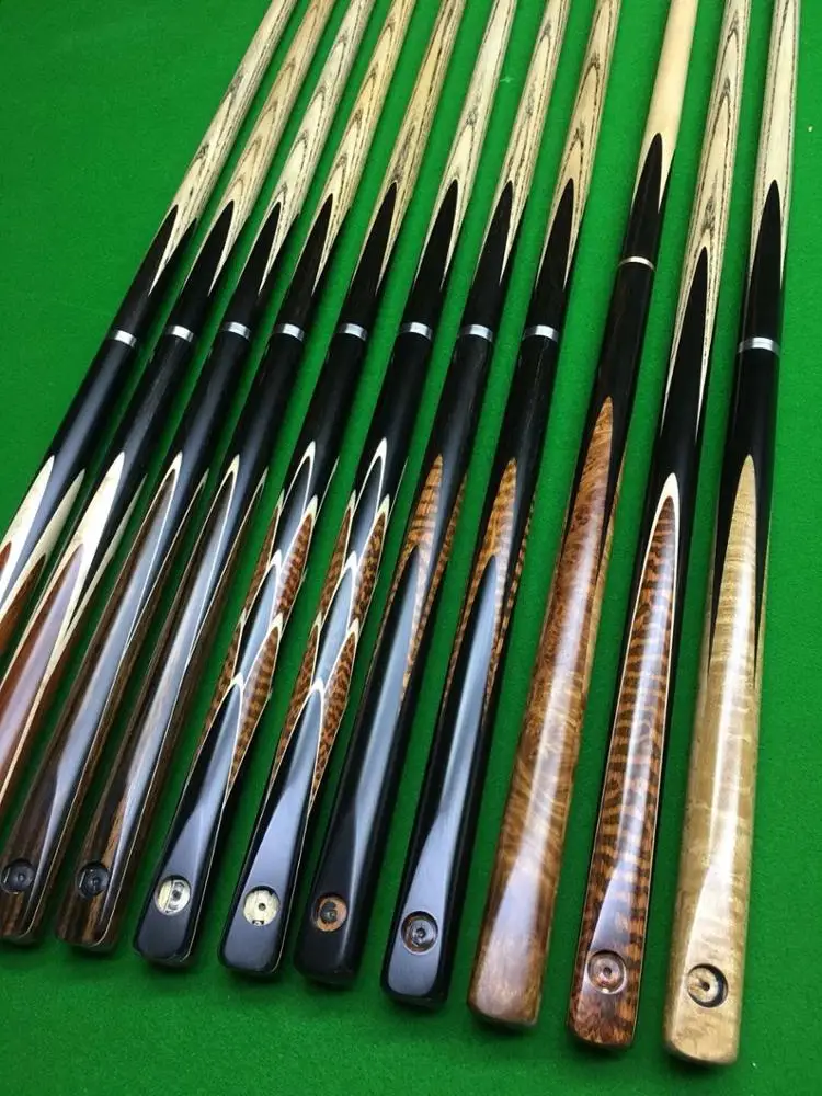 8.0mm ebony wood handmade snooker cue
